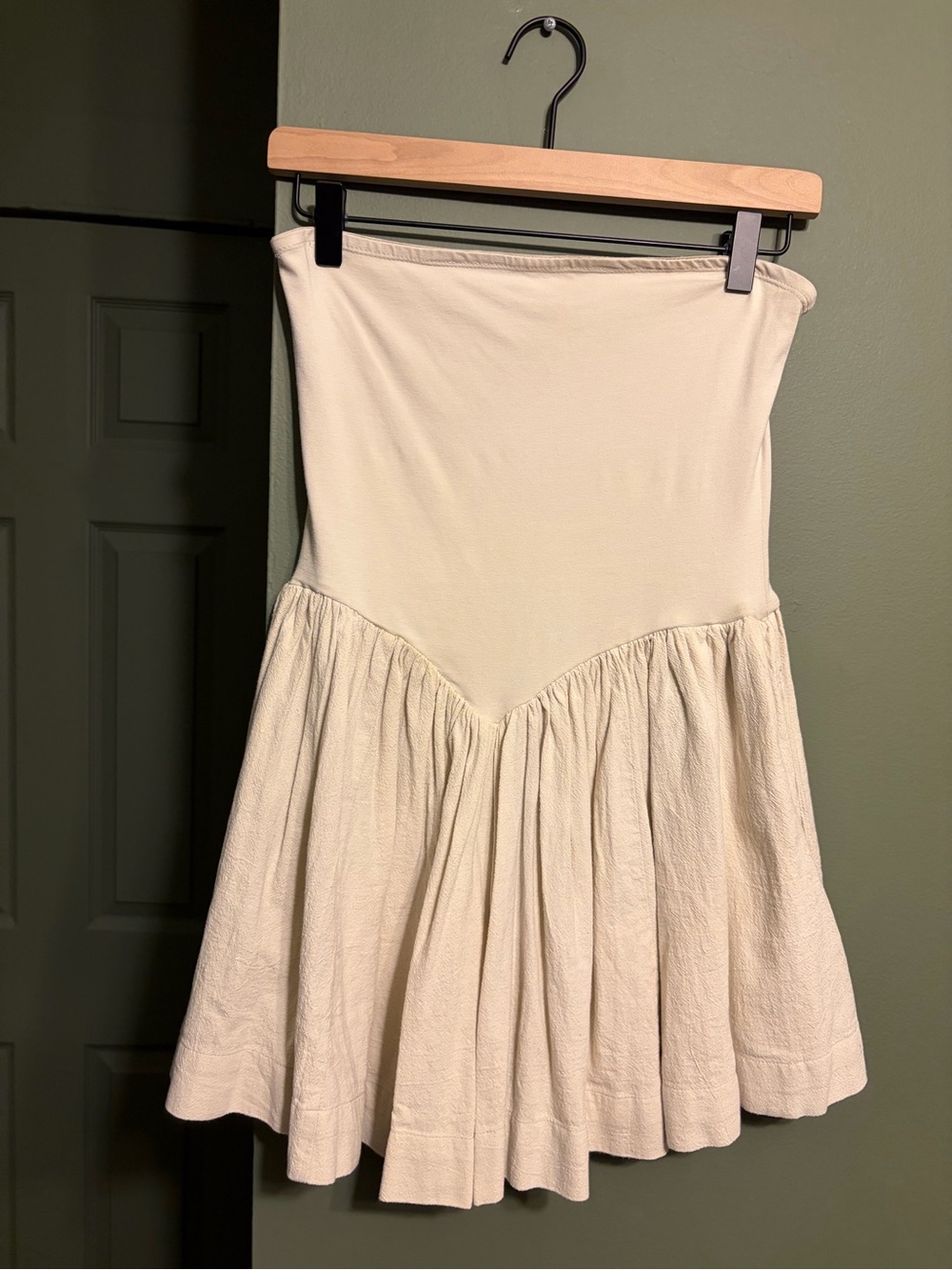 Free People drop waist strapless dress
